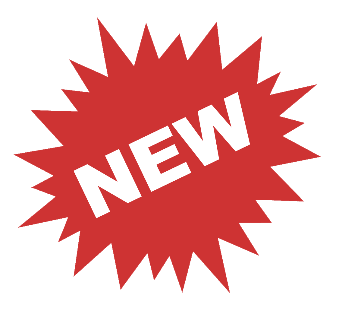 A Red Starburst With White Text