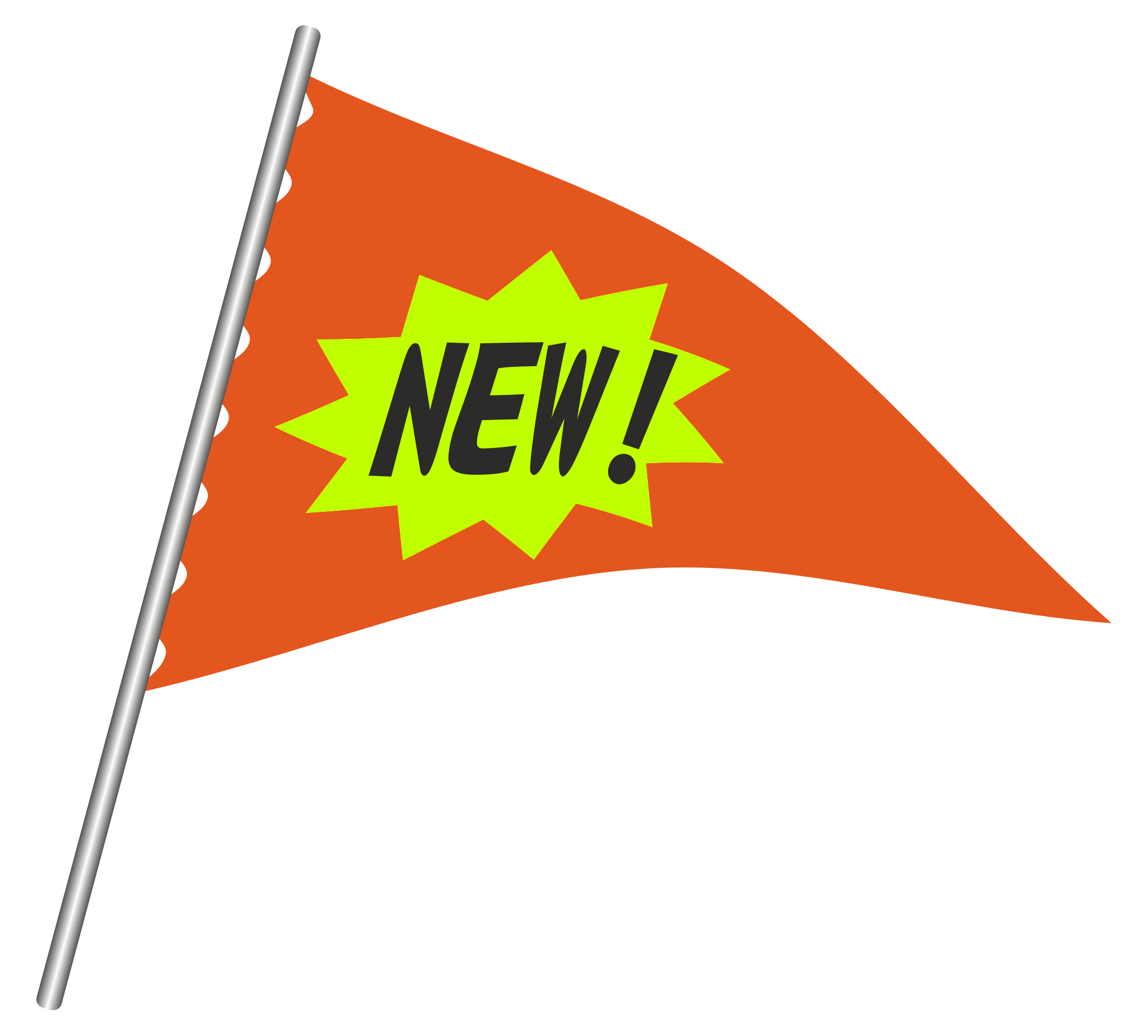 A Flag With A Yellow And Green Text
