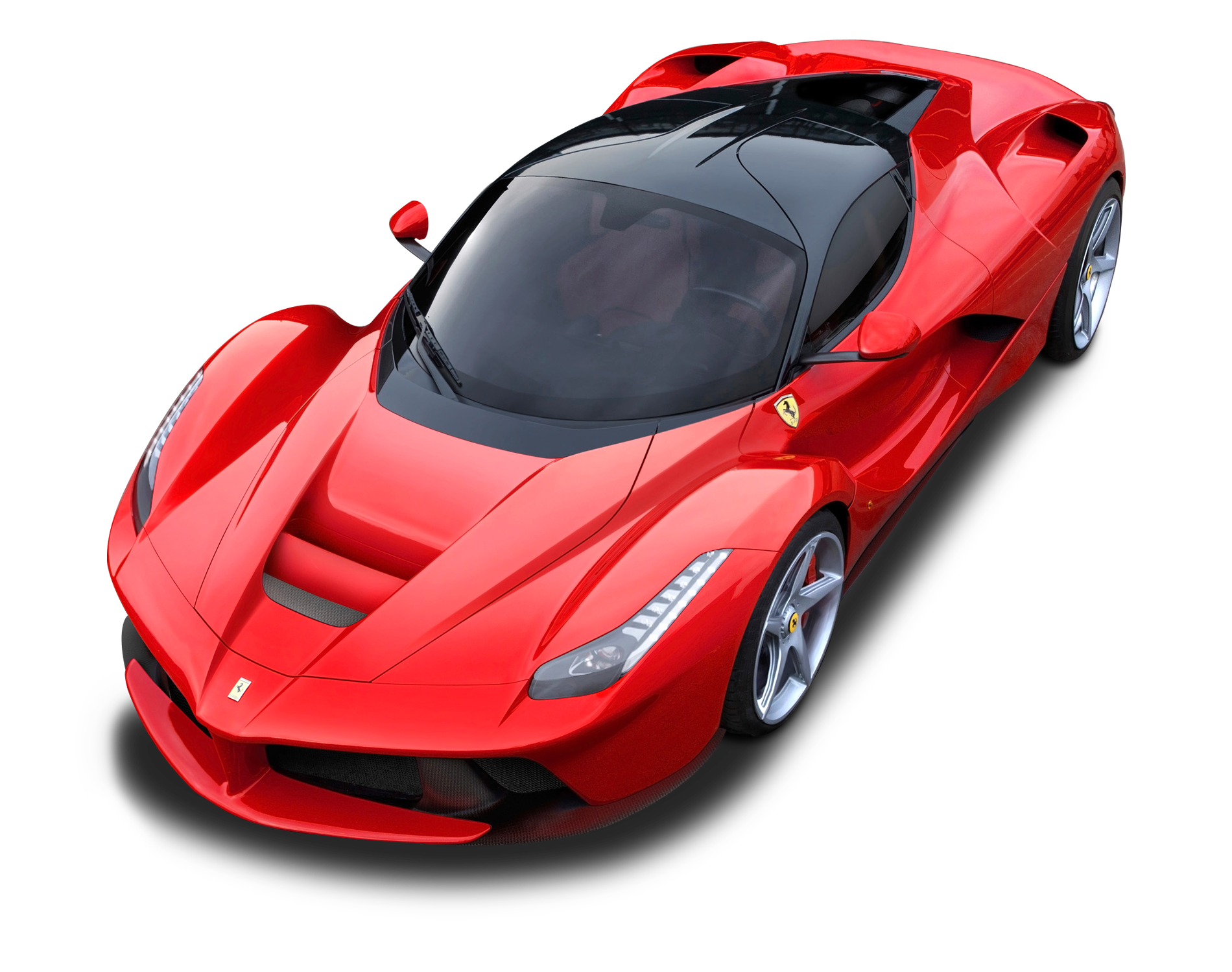 A Red Sports Car With A Black Background